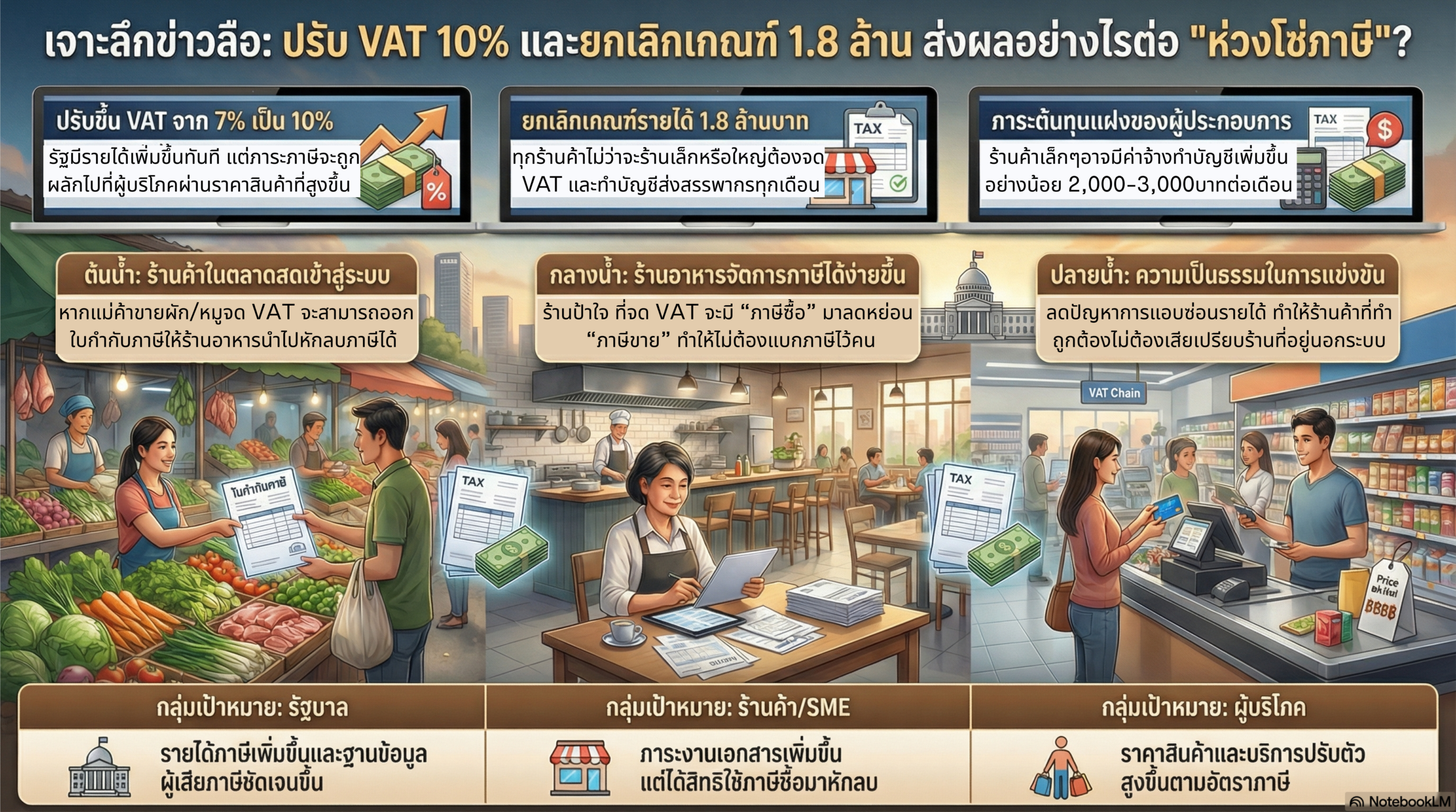 ห่วงโซ่ภาษีมูลค่าเพิ่ม VAT 10%