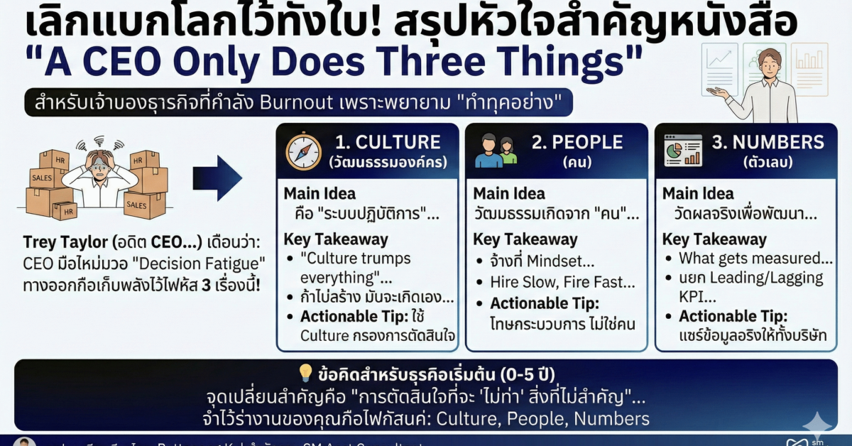 CEO Does only 3 things