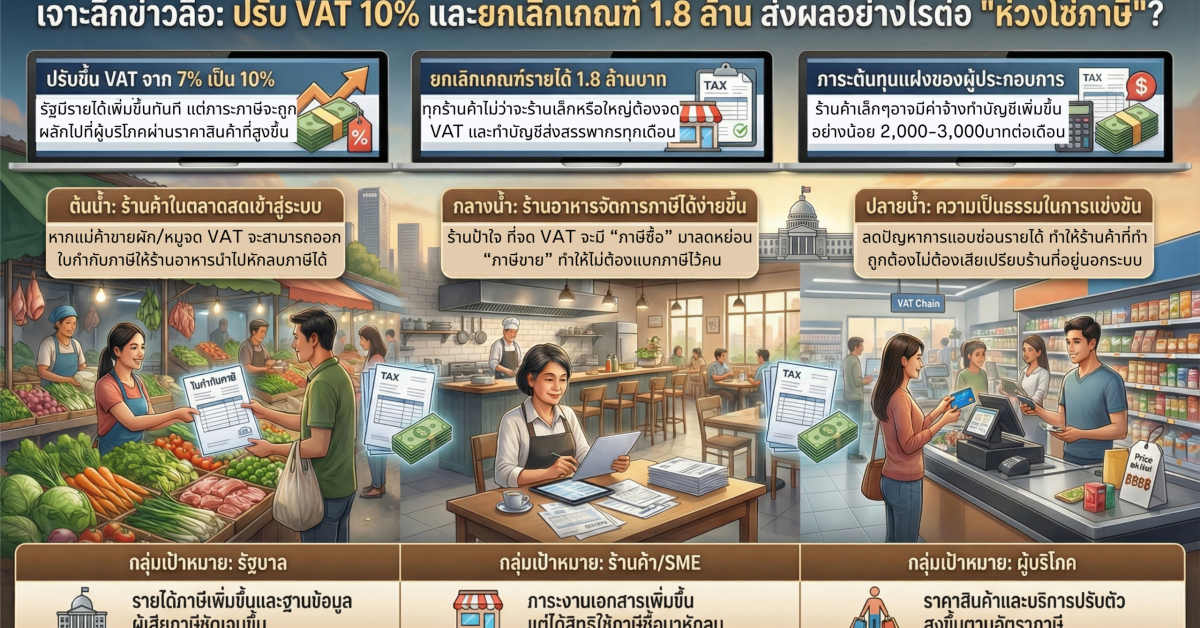 ห่วงโซ่ภาษีมูลค่าเพิ่ม VAT 10%